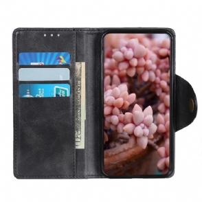 Leren Hoesje voor Motorola Edge 20 Pro Volledig Beschermend Mat Kunstleer