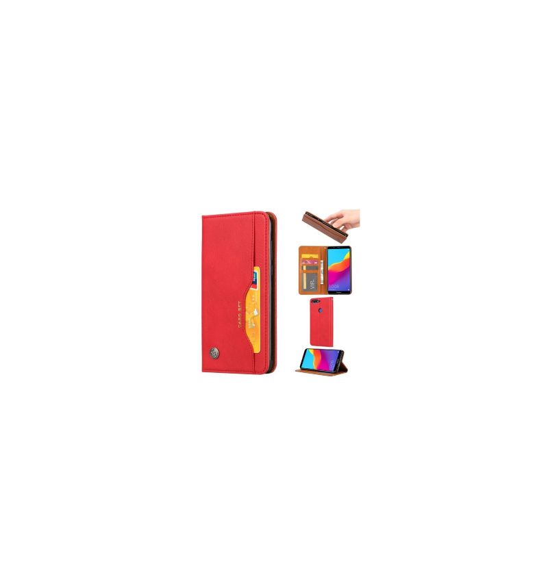 Flip Case voor Honor 7C Portemonnee Leren Leren Stand Case