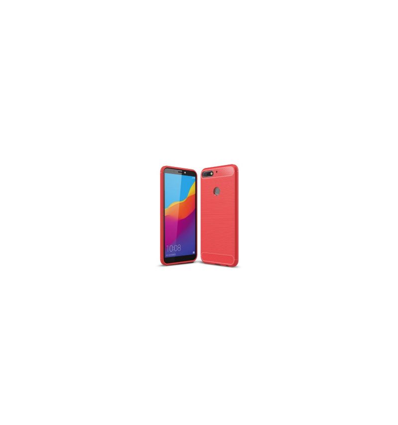 Hoesje voor Honor 7C Geborstelde Koolstof