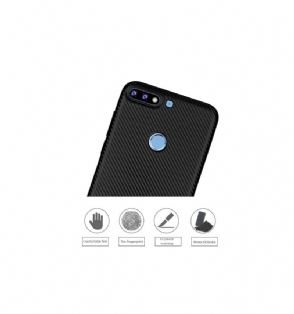 Hoesje voor Honor 7C Koolstofvezelcoating