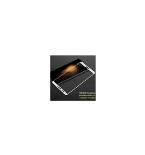 Huawei Honor 7C Schermbeschermer Van Gehard Glas Op Ware Grootte - Wit