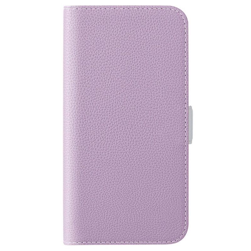 Leren Hoesje voor Sony Xperia 5 IV Litchi Lederen Dubbele Sluiting