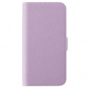 Leren Hoesje voor Sony Xperia 5 IV Litchi Lederen Dubbele Sluiting