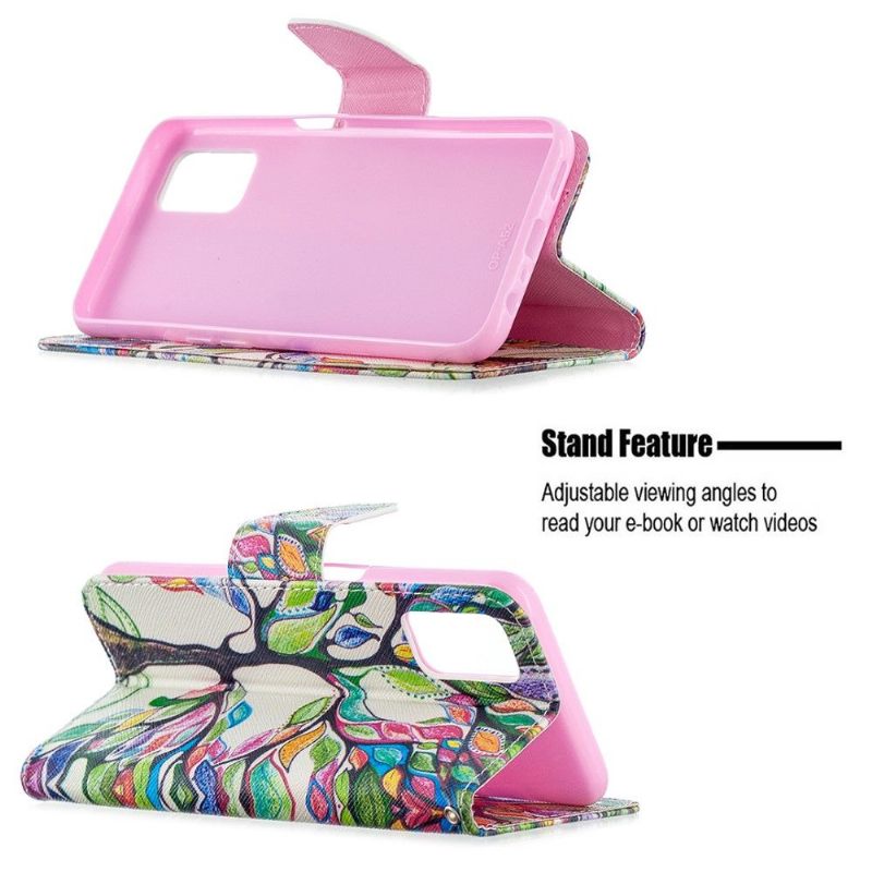 Cover voor Oppo A72 Gekleurde Boom