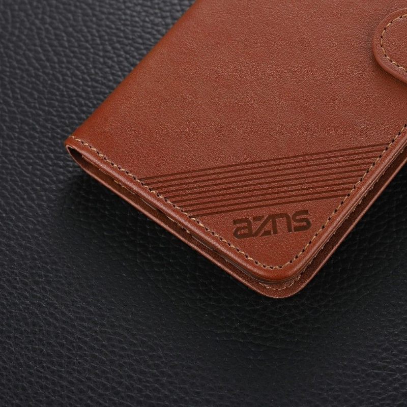 Folio-hoesje voor Oppo A72 Azns Retro Leder Effect