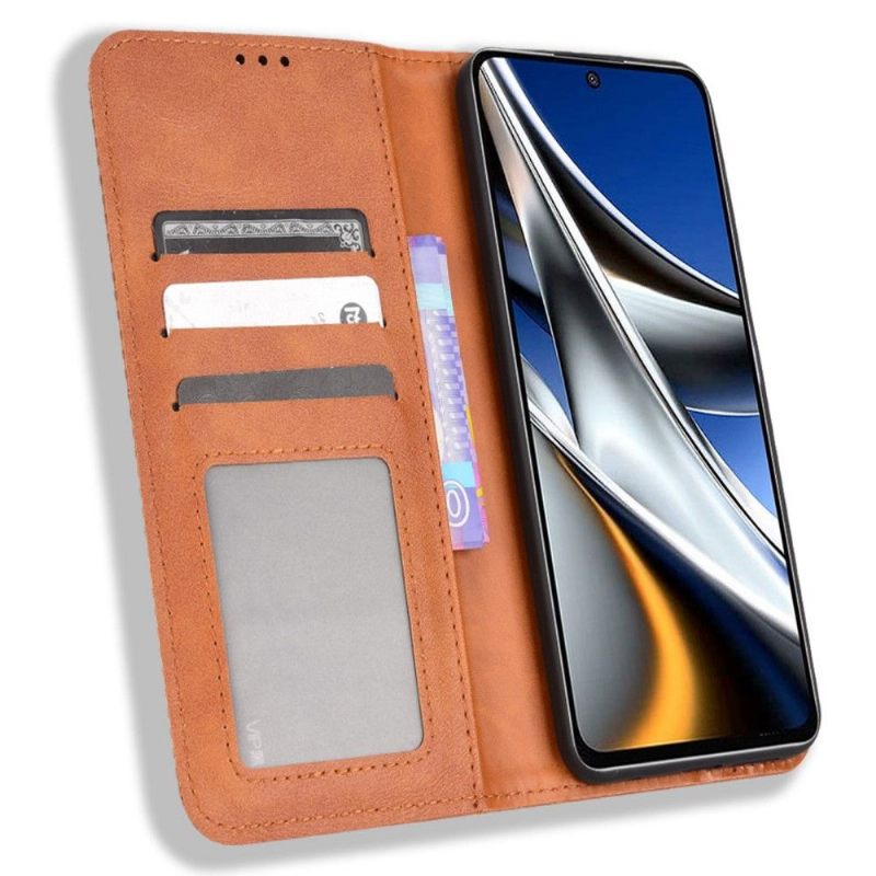 Case voor Poco M4 Pro 4G Bescherming Leer In Cirénius-stijl
