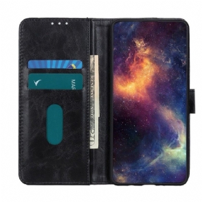 Flip Case voor Poco M4 Pro 4G Khazneh Leereffect Melodie