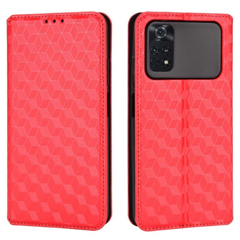 Folio-hoesje voor Poco M4 Pro 4G Ontwerpgeometrie