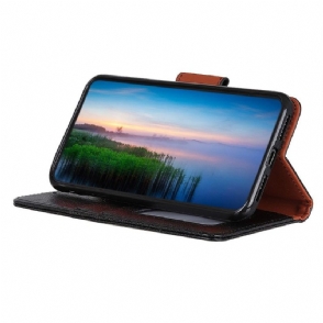 Leren Hoesje voor Poco M4 Pro 4G Bescherming Verouderde Lederen Stijl