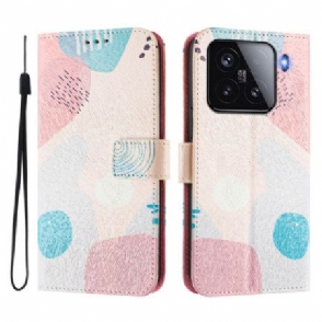 Flip Case Leren Xiaomi 15 Graffiti Motief