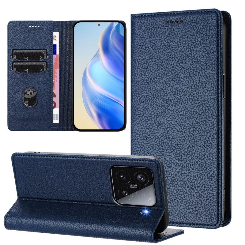 Folio-hoesje Voor Xiaomi 15 Rfid-blokkerend Leer-effect