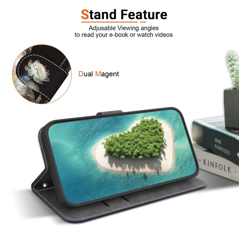 Folio-hoesje Xiaomi 15 Kristallen Pioenroos