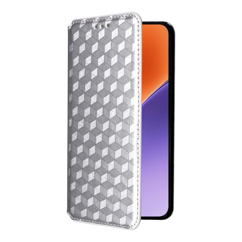 Folio-hoesje Xiaomi 15 Portemonnee Met 3d-diamanten