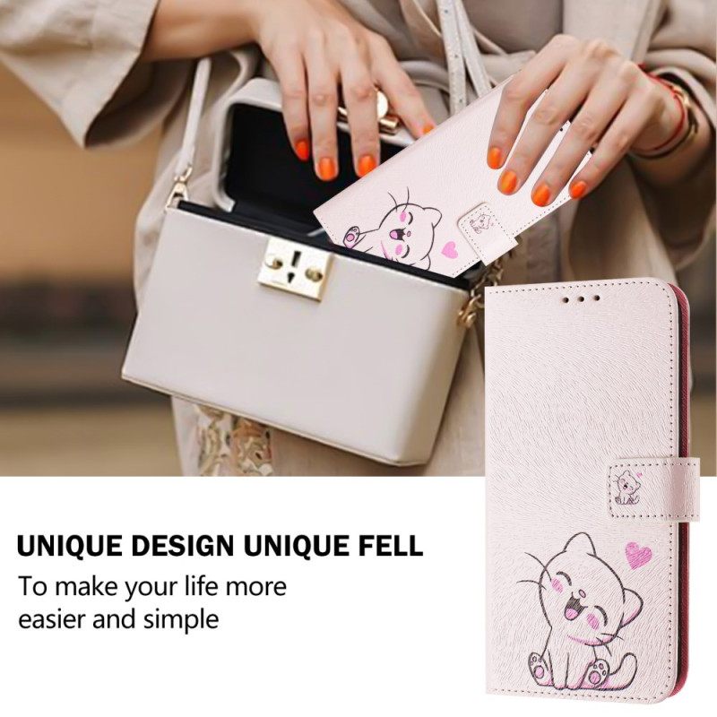 Folio-hoesje Xiaomi 15 Telefoonhoesje Kitten Motief