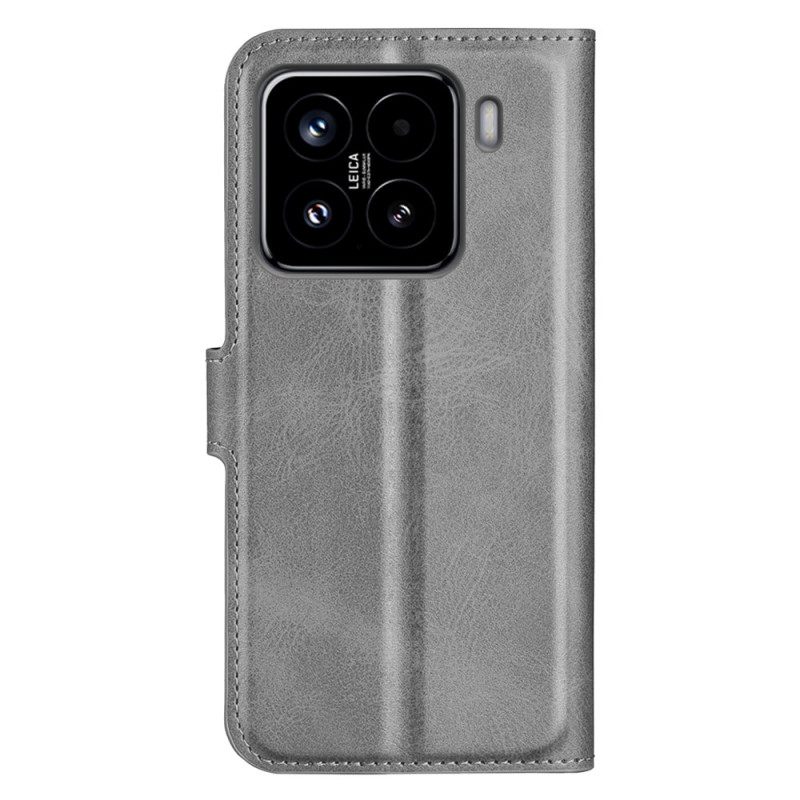 Folio-hoesje Xiaomi 15 Telefoonhoesje Lederen Stijl