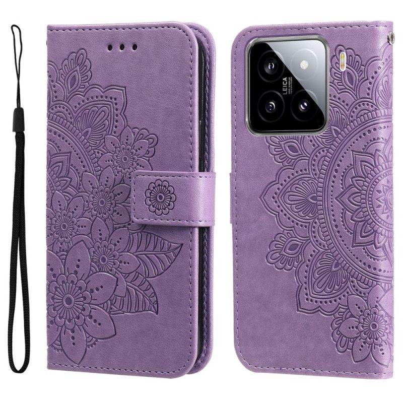 Folio-hoesje Xiaomi 15 Telefoonhoesje Mandala-print
