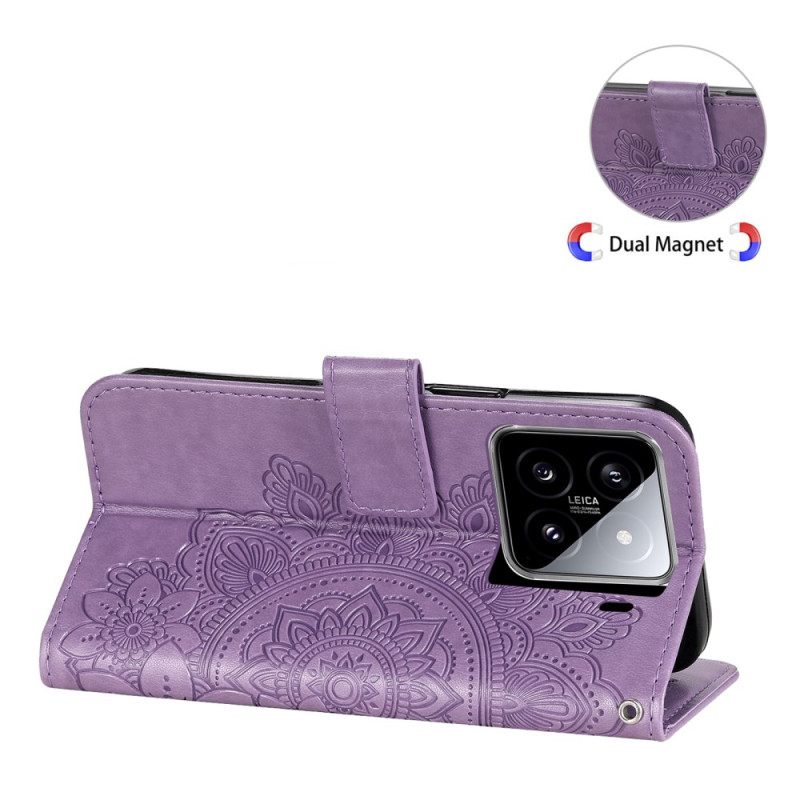 Folio-hoesje Xiaomi 15 Telefoonhoesje Mandala-print