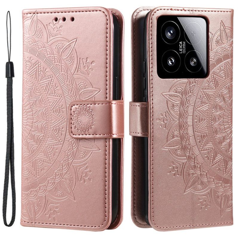 Folio-hoesje Xiaomi 15 Telefoonhoesje Mandala Zon