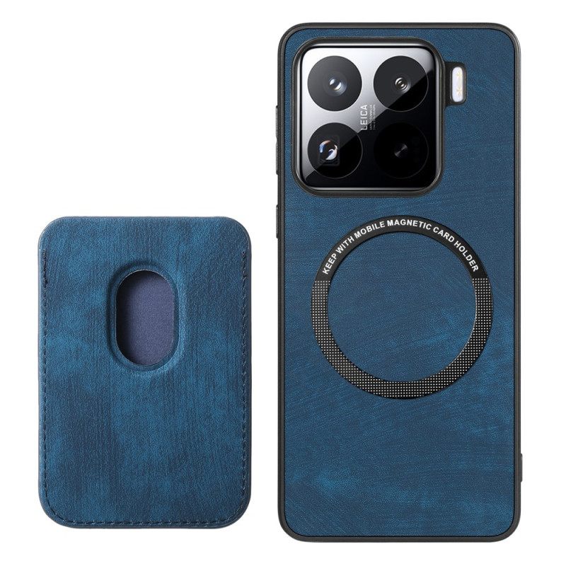 Folio-hoesje Xiaomi 15 Telefoonhoesje Retro Met Afneembare Kaarthouder