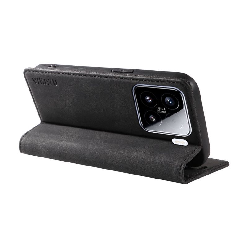 Folio-hoesje Xiaomi 15 Yikatu Suède-effect