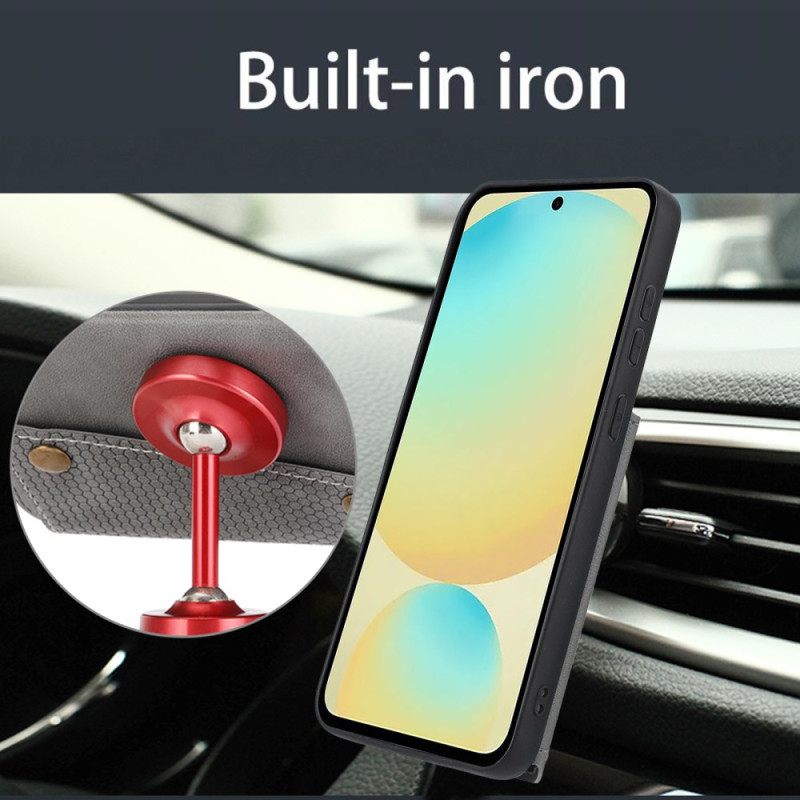 Hoesje Xiaomi 15 Leerlook Met Kaarthouder En Standaard Bescherming Hoesje