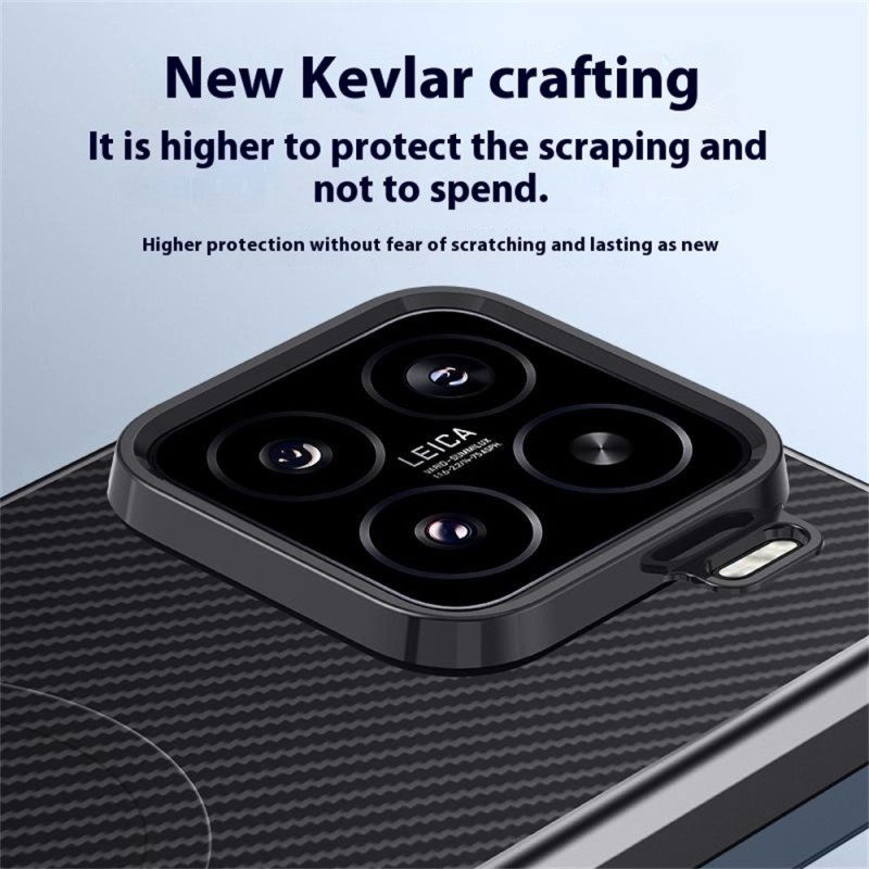 Hoesje Xiaomi 15 Magsafe-compatibel Koolstofvezel Bescherming Hoesje