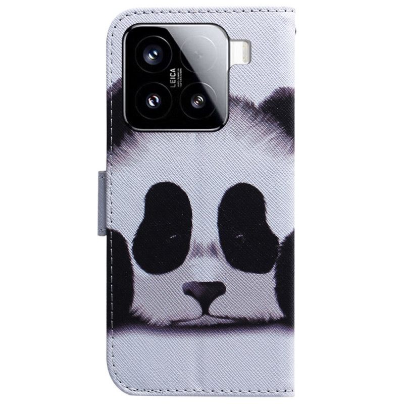 Leren Hoesje Voor Xiaomi 15 Panda