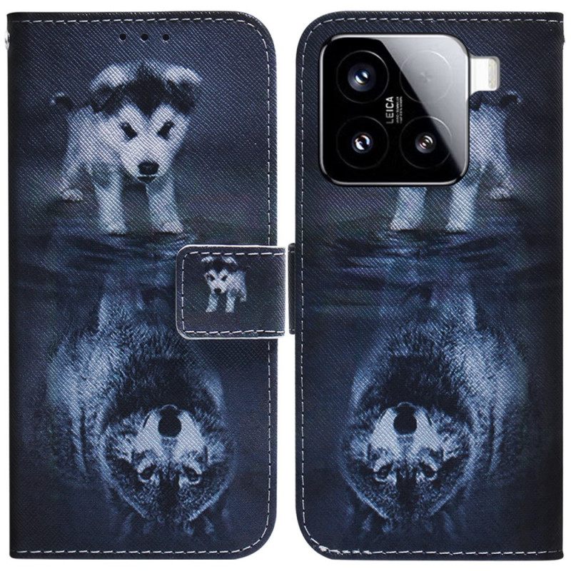 Leren Hoesje Voor Xiaomi 15 Puppydroom