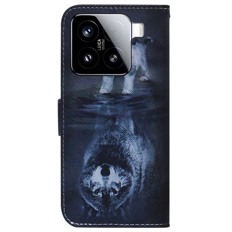 Leren Hoesje Voor Xiaomi 15 Puppydroom