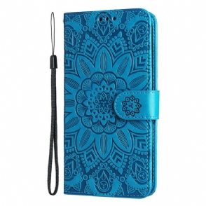 Leren Hoesje Voor Xiaomi 15 Zonnebloempatroon