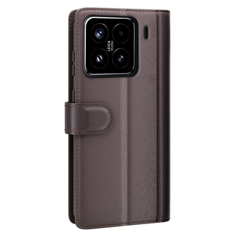 Leren Hoesje Xiaomi 15 Echt Leer