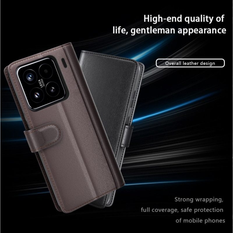 Leren Hoesje Xiaomi 15 Echt Leer