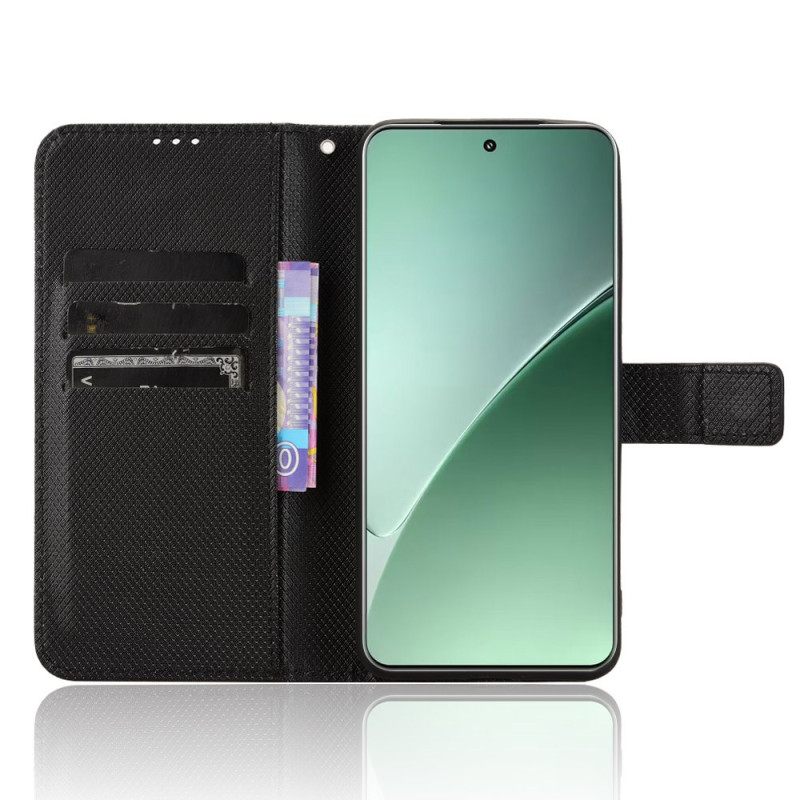 Leren Hoesje Xiaomi 15 Sleutelkoord Met Stippen Bescherming Hoesje