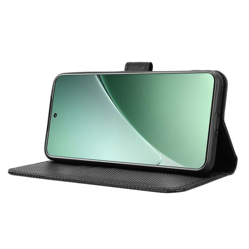 Leren Hoesje Xiaomi 15 Sleutelkoord Met Stippen Bescherming Hoesje