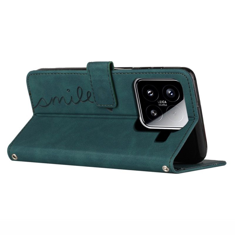 Leren Hoesje Xiaomi 15 Smile