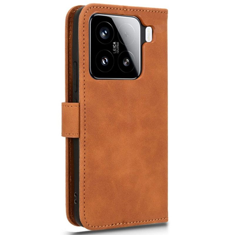 Leren Hoesje Xiaomi 15 Suède-effect Bescherming Hoesje