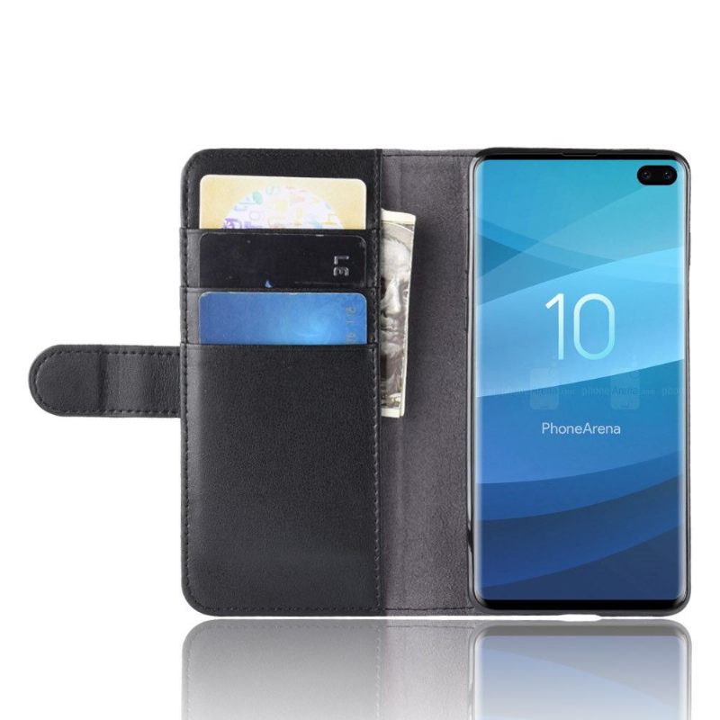 Case voor Samsung Galaxy S10 Plus Bescherming Portemonnee Leren Premium Leer