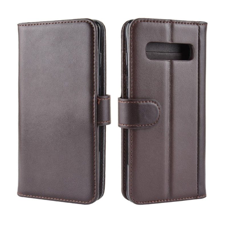 Case voor Samsung Galaxy S10 Plus Bescherming Portemonnee Leren Premium Leer