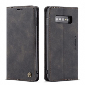 Case voor Samsung Galaxy S10 Plus Premium Kunstleer
