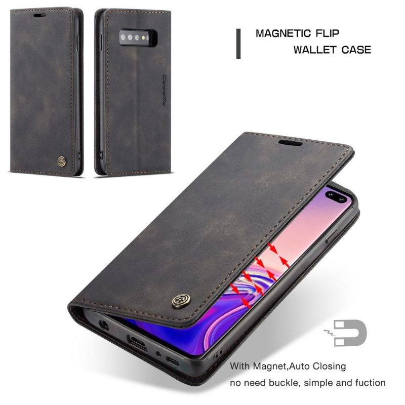 Case voor Samsung Galaxy S10 Plus Premium Kunstleer