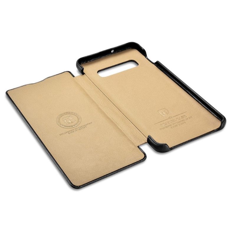 Cover voor Samsung Galaxy S10 Plus Anti-fall Vintage Echt Leer