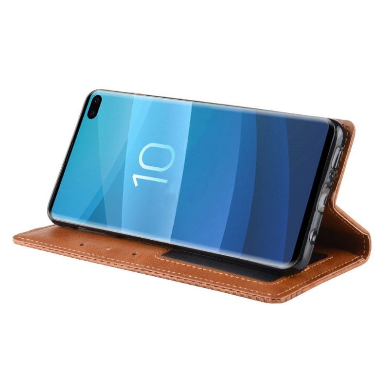 Cover voor Samsung Galaxy S10 Plus Leerstijl Le Cirénius