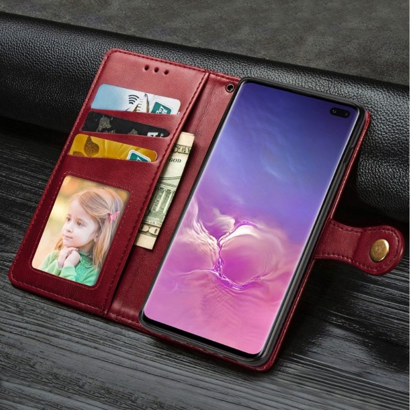 Folio-hoesje voor Samsung Galaxy S10 Plus Indila Kunstleer