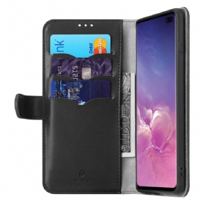 Folio-hoesje voor Samsung Galaxy S10 Plus Kado Leder Effect Serie