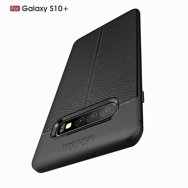 Hoesje voor Samsung Galaxy S10 Plus Afwerkingsgel Van Kunstleer