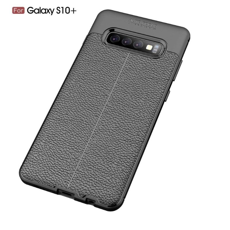 Hoesje voor Samsung Galaxy S10 Plus Afwerkingsgel Van Kunstleer