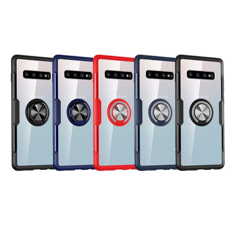 Hoesje voor Samsung Galaxy S10 Plus Anti-fall Transparante Vinger