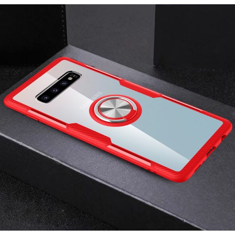 Hoesje voor Samsung Galaxy S10 Plus Anti-fall Transparante Vinger