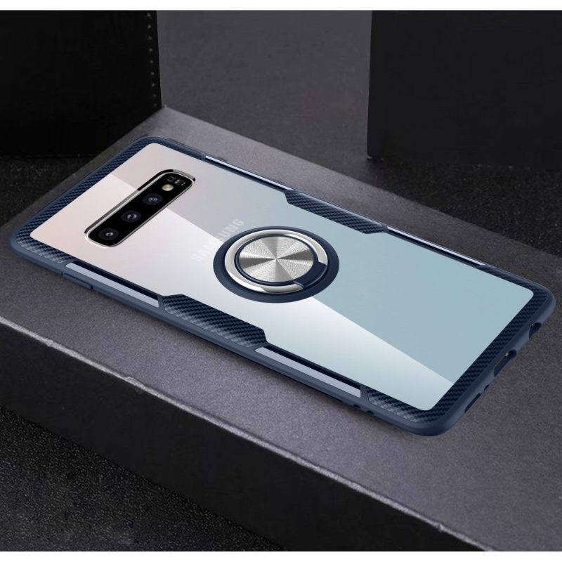 Hoesje voor Samsung Galaxy S10 Plus Anti-fall Transparante Vinger