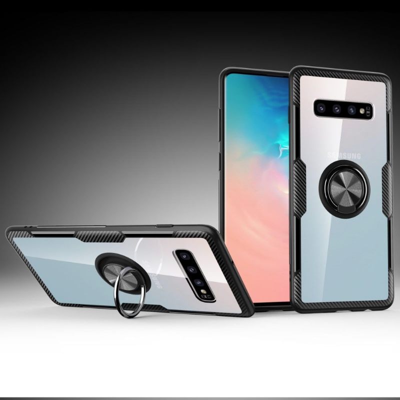 Hoesje voor Samsung Galaxy S10 Plus Anti-fall Transparante Vinger